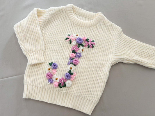 Personalized Floral LETTER Jerseys