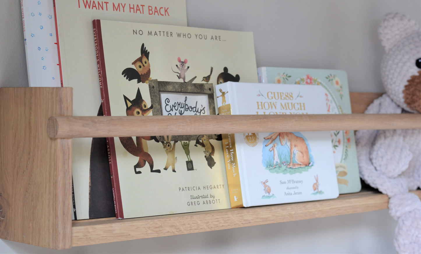 2-Way Oak/Beech Shelves - Solid Hardwood