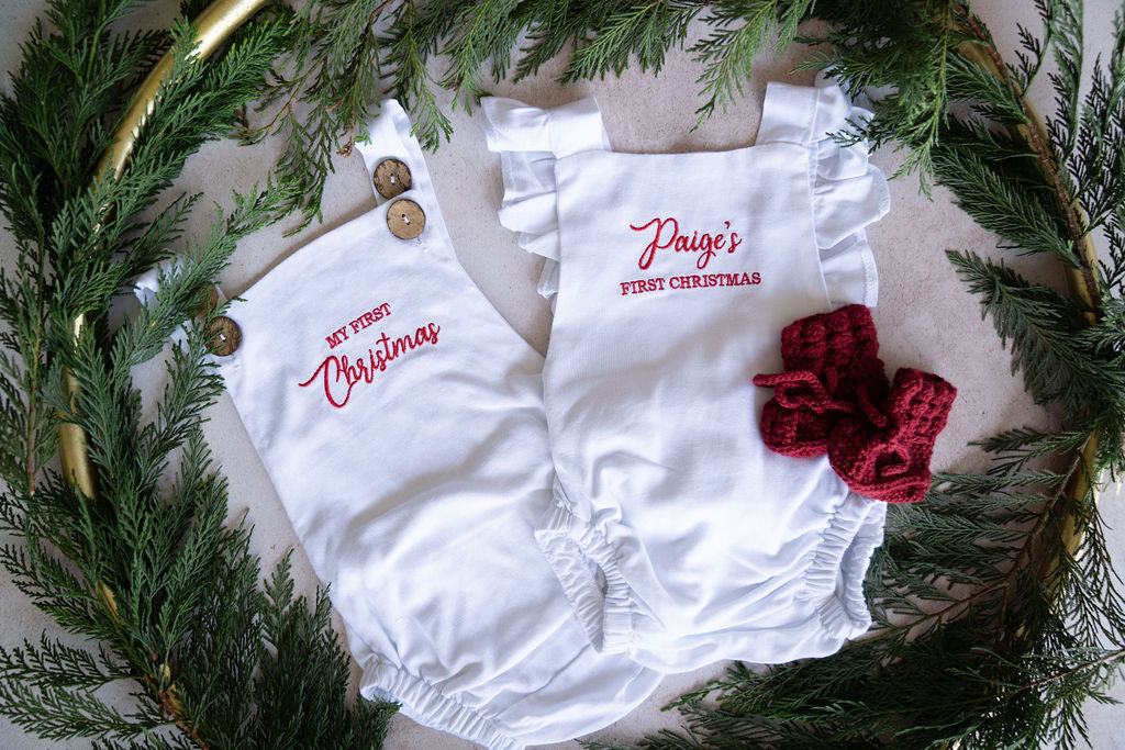 The First Christmas Romper