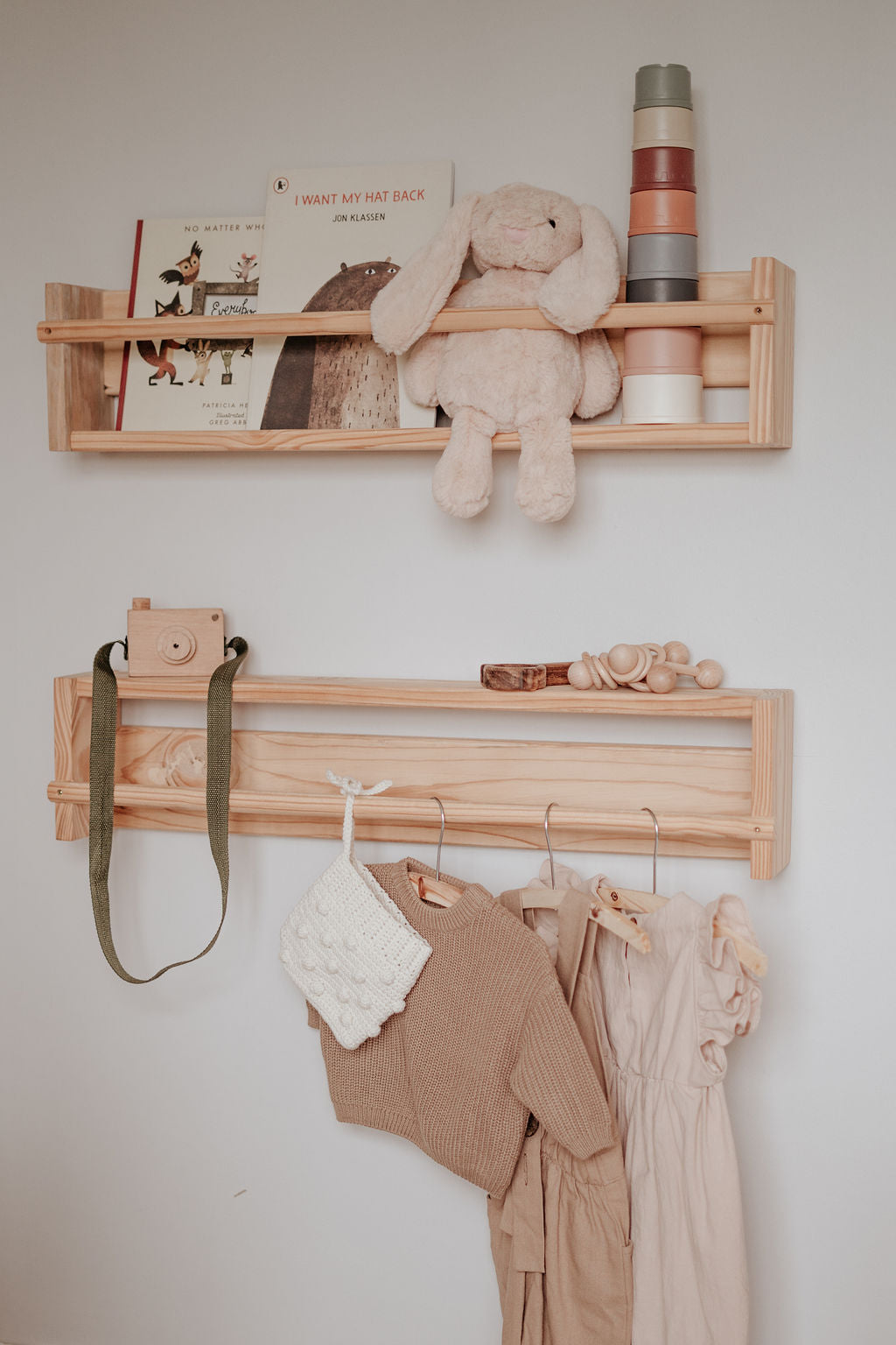 2-Way Pine Shelf - Solid Wood