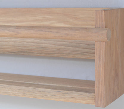 2-Way Oak/Beech Shelves - Solid Hardwood
