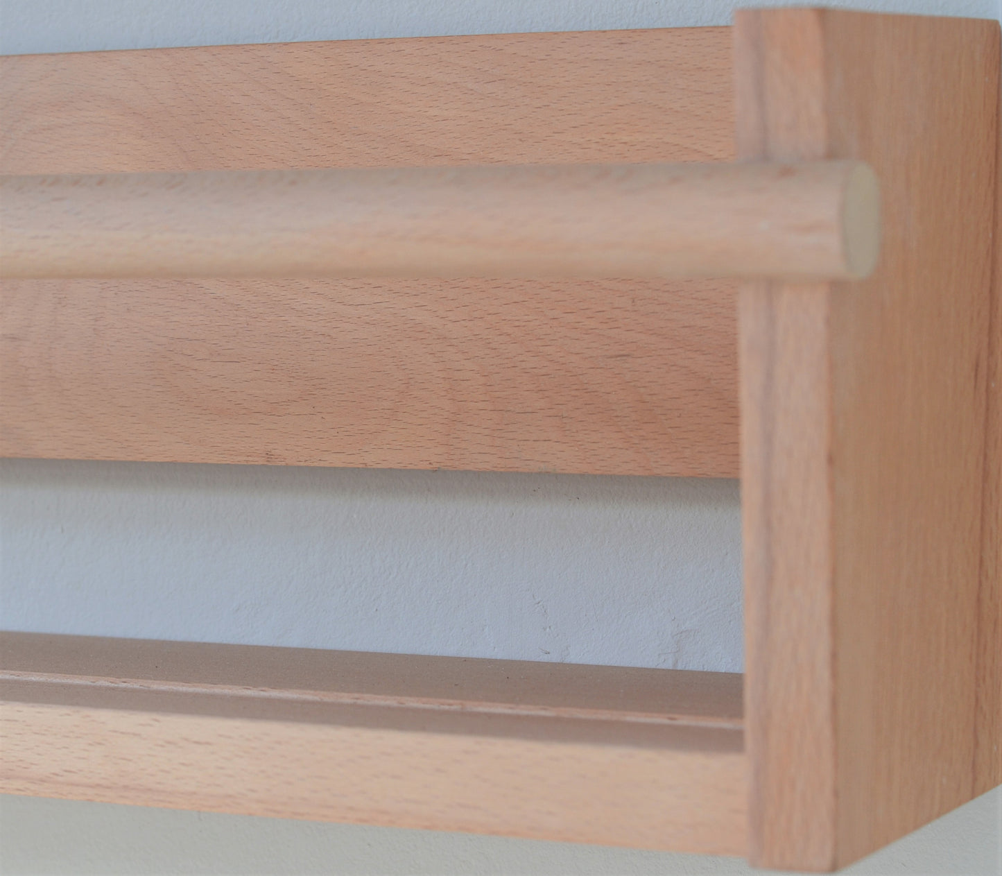 2-Way Oak/Beech Shelves - Solid Hardwood