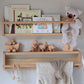 2-Way Oak/Beech Shelves - Solid Hardwood