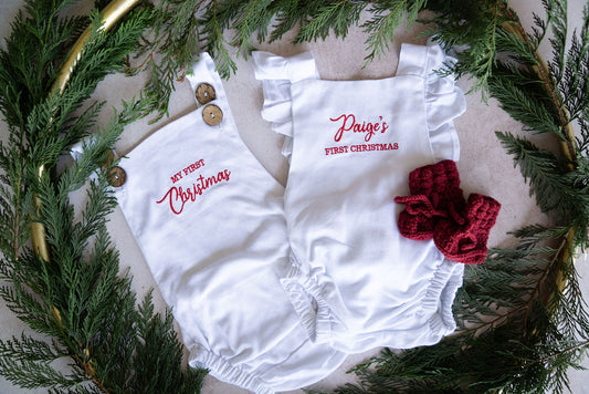 The First Christmas Romper
