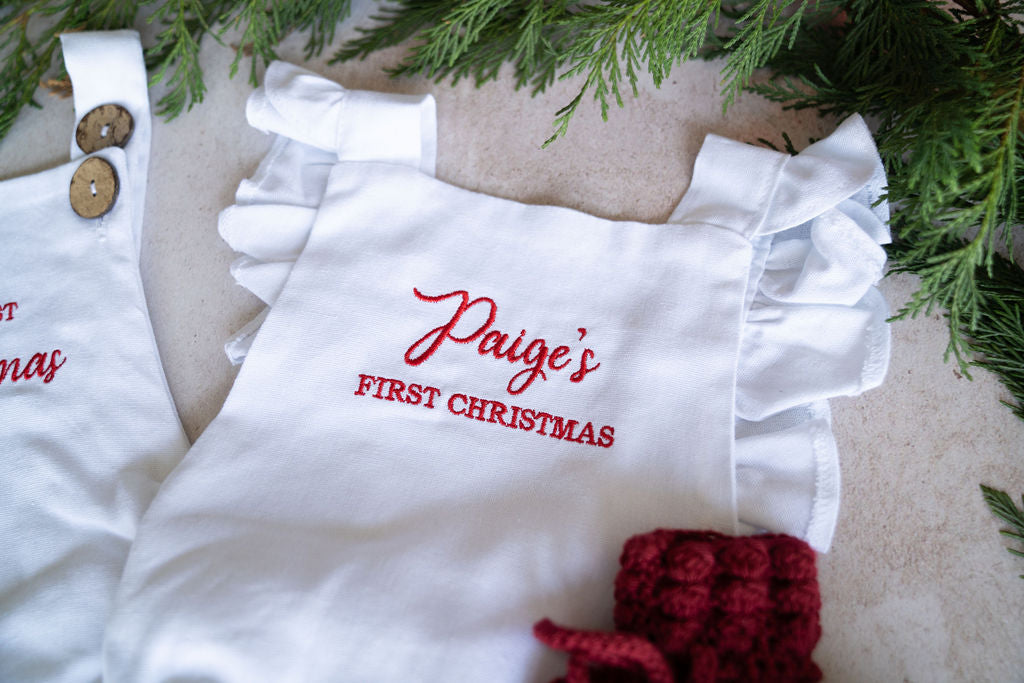 The First Christmas Romper