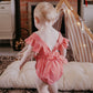 Sweetheart Stripe Ruffle Romper