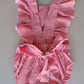 Sweetheart Stripe Ruffle Romper