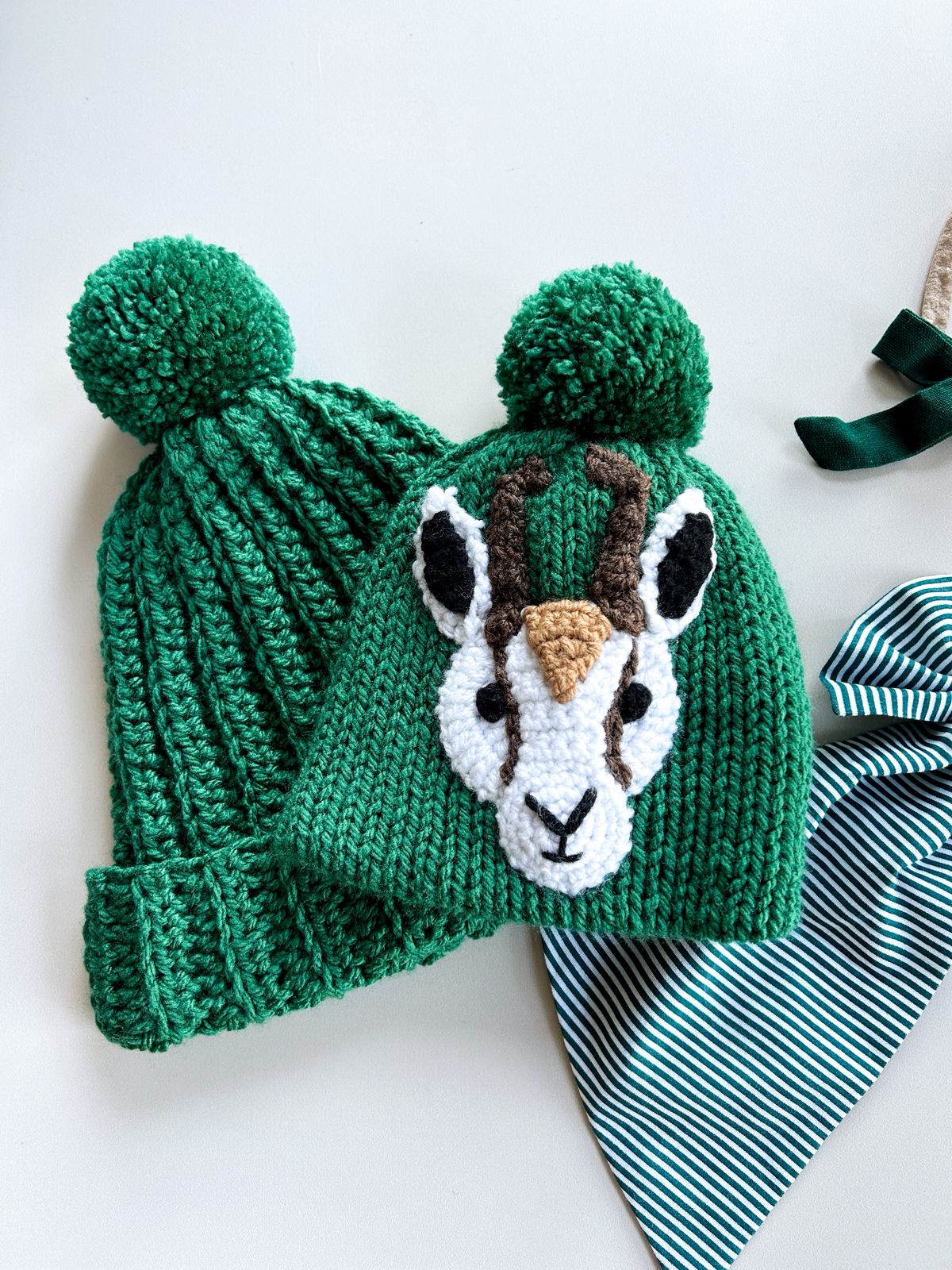 Heritage Green Beanies