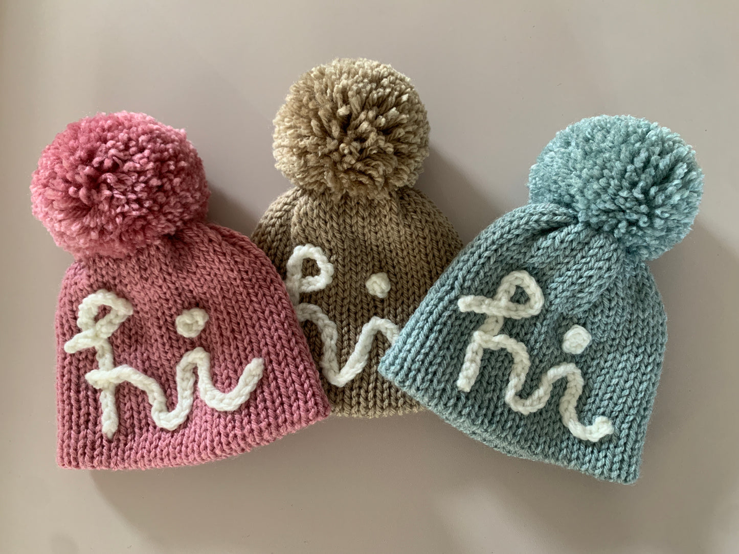 “HI” beanie