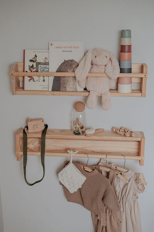 2-Way Pine Shelf - Solid Wood