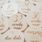 Pregnancy Milestones Wooden Disks
