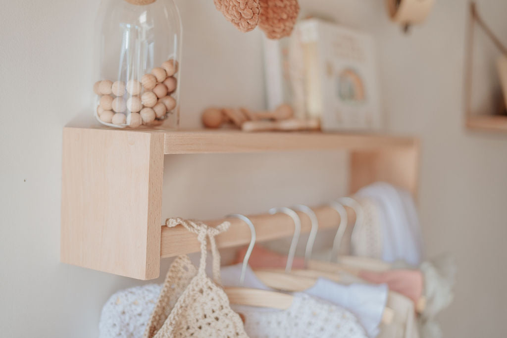 2-Way Beech Shelf (without back) - Solid Hardwood