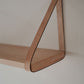 Leather Strap Shelf - Beech
